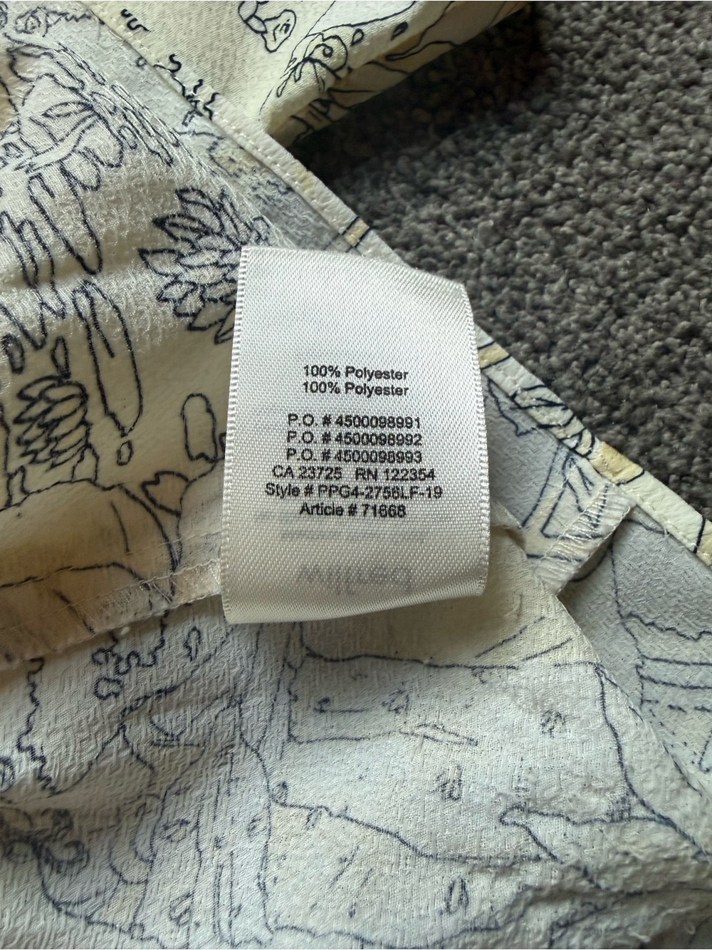 Wilfred Floral Peplum Tee - Cream & Yellow - Picture 4 of 5